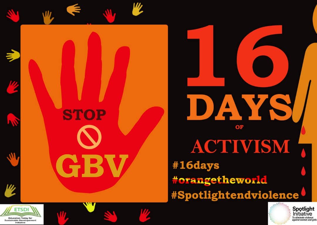 16 Days Of Activism Against Gender Based Violence 2020 Education Today For Sustainable 
